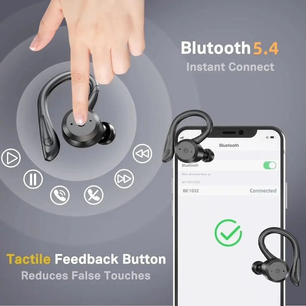 Original GDLYL 2025 TWS Bluetooth V5.4 Headphones Wireless LED Digital Display Earphones Noise Reduction Waterproof Headset New