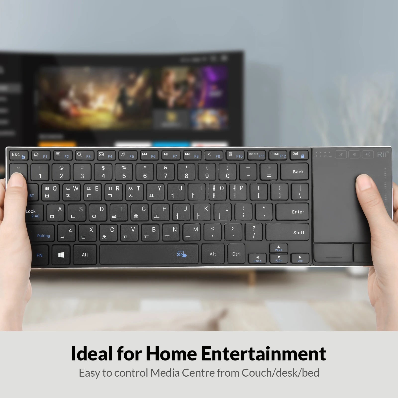 Wireless Touch Keyboard with Standard Keys Ultra-thin Business Bluetooth Touch Keyboard for PC Computers Office Keyboards