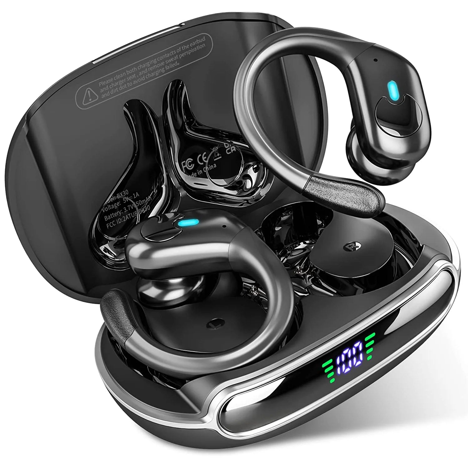 BX30 Sports Wireless Bluetooth Earphones TWS Button Control Headset Gaming Headphones HD Call with Mic Earbuds 2025 New Choice